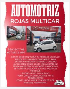 OFERTA PEUGEOT 108 FULL 1.2 2017