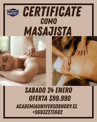 CURSOS INTENSIVO DE MASAJES RELAJACION Y DESCONTRACTURANTES  +56932273682